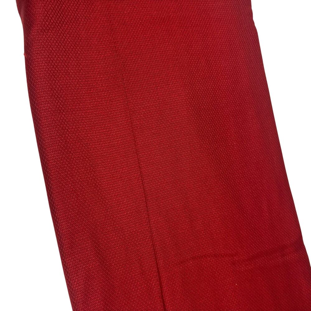 Red Wool Silk Blend Suiting Fabric 1.5 Yards 60" Wide Designer Apparel